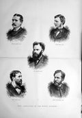 Original Old Antique Print 1879 Ernest Croft Holl Prinsep Fildes Macwhir 19th