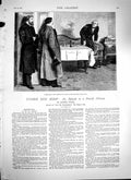 Original Old Antique Print 1879 James Payne Illustration Story Men Table House