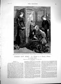 Old Antique Print 1879 James Payne Story Illustration Famiy Little Girl 19th