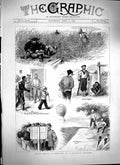 Original Old Antique Print 1879 Ekowe Balloon Siers Prisoner War Natives 19th