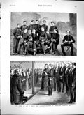 Original Old Antique Print 1879 Prince Louis Napoleon Woolwich War Chiselhurst