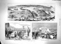 Original Old Antique Print 1879 Zulu War Newdigate Blood River Doornberg Laager