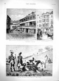 Old Antique Print 1879 Zulu War Natal Kaffirs Bullock London Shakespeare 19th
