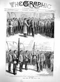 Original Old Antique Print 1879 Zulu War Major Chard Duke Cambridge Isandlwhana