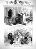 Old Antique Print 1879 London Theatre Courtship Court Duty Prince Wales 19th