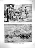 Old Antique Print 1879 South Africa War Jack Zululand Boers Natives Men 19th