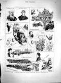 Original Old Antique Print 1880 Liverpool Election Whitley Lord Ramsey Simpson