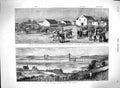 Old Antique Print 1880 Africa Chief Sekukuni Church Pretoria Forth Bridge 19th