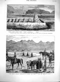 Original Old Antique Print 1880 Africa Sekukuni Afghan Campaign Sirdars India