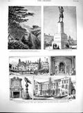 Original Old Antique Print 1880 Halley'S Mount Helena Captain Cook Hammersmith