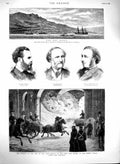 Old Antique Print 1880 Czar Winter Palace Cave Hill Belfast Pierola Cooke 19th