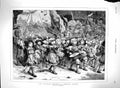 Original Old Antique Print 1880 Cockhorse Regiment Mediaeval Episode Children