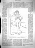 Original Old Antique Print 1880 Portrait Lord Beaconsfield Author Vivi Victorian