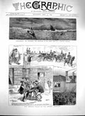 Original Old Antique Print 1880 Oxford Elections Vandenbergh Sea Messenger Ship