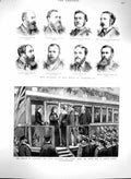 Original Old Antique Print 1880 House Commons Queen Albert Medal George Oatley