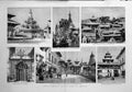 Old Antique Print 1880 India Temple Palace Chaitya Durbar Radha Krishna 19th