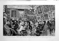 Old Antique Print 1880 Green Room Theatre Francais Paris Comedie France 19th