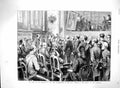 Old Antique Print 1880 King Hellenes London Civic Library Guildhall Men 19th