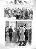 Original Old Antique Print 1880 Expulsion Jesuits France Police Convent Rue 19th