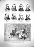 Old Antique Print 1880 Romance Country House Commons Hayter Waugh Givan 19th