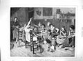 Old Antique Print 1880 Pearl Stringers Venice Women Workers Industry Art 19th