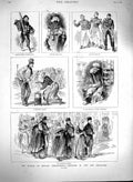 Original Old Antique Print 1880 Jubilee Belgium People Ostend Antwerp Milk Girl