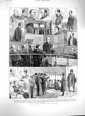Original Old Antique Print 1880 Church Congress Leicester Boultbee Canon Farrar