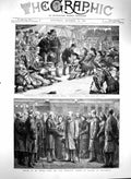 Original Old Antique Print 1880 Children Ship Minotaur Bartle Frere Southampton