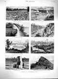 Old Antique Print 1880 Minnesota America Lake Pepin Croix Minnesota Fort 19th