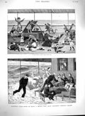 Original Old Antique Print 1880 British India Steam Navigation Steamer Ship 19th