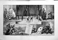Old Antique Print 1880 London Theatre Lyceum Strand Drury Lane Princess 19th