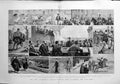 Original Old Antique Print 1880 Land Agitation Ireland Ballinrobe Lou Victorian