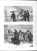 Original Old Antique Print 1881 Agitation Ireland Nordenfeldt Gun Monarch Ship