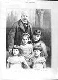 Original Old Antique Print 1881 Count Ferdinand Lesseps Ismael Mathieu 19th