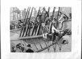 Original Old Antique Print 1881 German Emigrant Ship Southampton Docks Fine Art