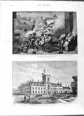 Original Old Antique Print 1881 Battle Jersey Death Pierson College Cirencester