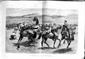 Old Antique Print 1881 Transvaal Horse Wrestling Draggon Royal Artillery 0 19th