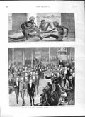 Original Old Antique Print 1881 Candahar Siers Sahib Sword Commons Parnell 19th