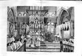 Original Old Antique Print 1881 Church England Deacon Singing Gospel F Victorian