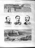 Original Old Antique Print 1881 Lord Lytton Kushalghan Swiney Cleland Mos 19th