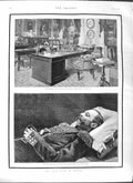Original Old Antique Print 1881 Czar Russia Winter Palace Study Alexander Death