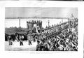 Original Old Antique Print 1881 Czar Russia Funeral Nicholas Bridge Procession