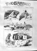 Original Old Antique Print 1881 State Railway Candahar Murree Nari Gorge Train