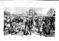 Original Old Antique Print 1881 Scene Promenade Anglais Nice France Children