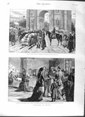 Original Old Antique Print 1881 Nihilism Russia Czar Siers Hospital Petersburg