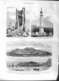 Old Antique Print 1881 Church Chester Isaac D'Israeli War Ship Makalleh 19th