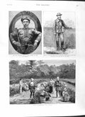 Old Antique Print 1881 Tea Gathering Japan Alam Sultan Sulu Dacombe Boer 19th