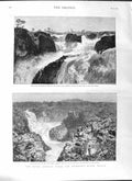 Original Old Antique Print 1881 Paulo Affonso Falls San Francisco River Brazil
