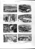 Original Old Antique Print 1881 Colorado America Breckenridge Railway Silv 19th