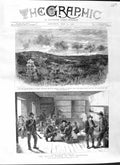 Old Antique Print 1881 War Transvaal Majuba Mountains Meek Boer Hospital 19th